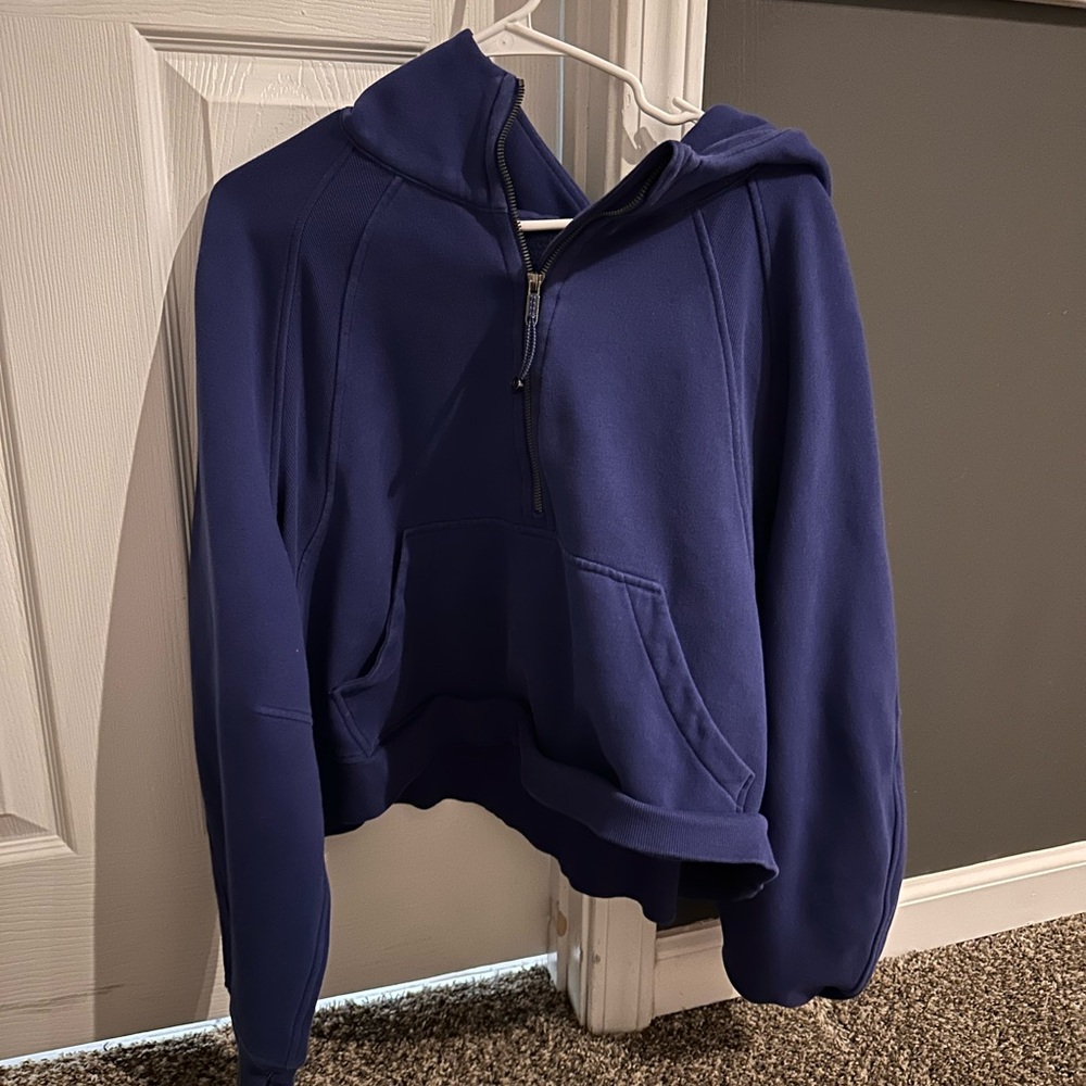 Blue lululemon scuba jacket